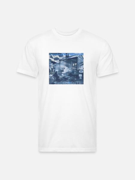 Smoked Out - Unisex Poly/Cotton T-Shirt - white