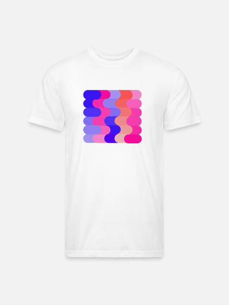 FLOW (Hue & Tint) - Unisex Poly/Cotton T-Shirt - white