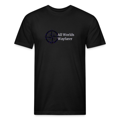 All Worlds Wayfarer: Logo - Men’s Fitted Poly/Cotton T-Shirt