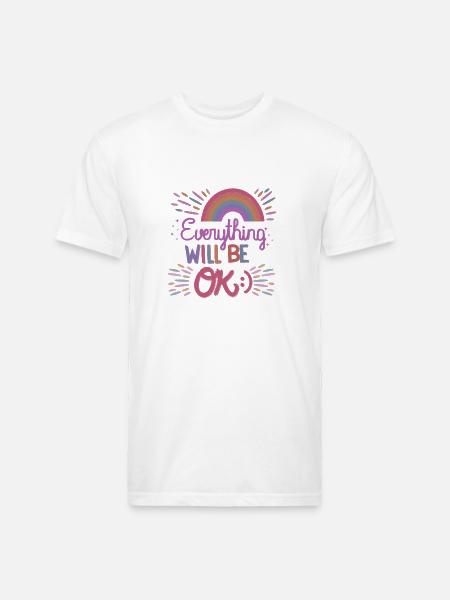 everything will be ok - Unisex Poly/Cotton T-Shirt - white
