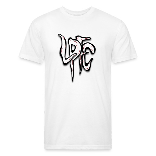 LPFC Letters - Men’s Fitted Poly/Cotton T-Shirt