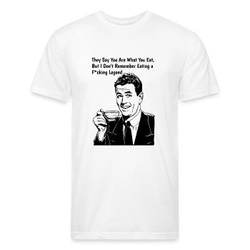 Legend, Funny Rude Offensive Retro Man - Unisex Poly/Cotton T-Shirt - white - Front - Jose (178cm)