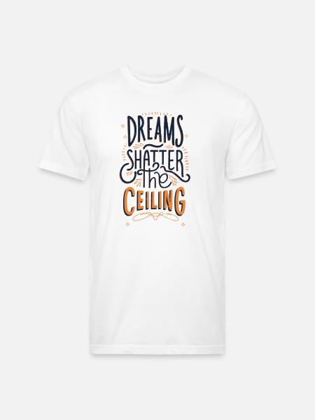 Unleash Your Ambition - Unisex Poly/Cotton T-Shirt - white