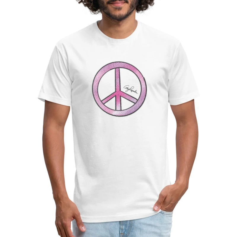 Peace Symbol | Cory Legendre Signature Collection - Fitted Cotton/Poly T-Shirt by Next Level