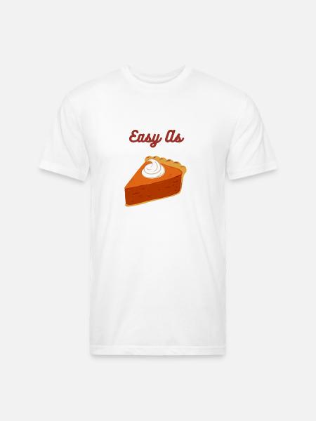 Easy As pie - Unisex Poly/Cotton T-Shirt - white