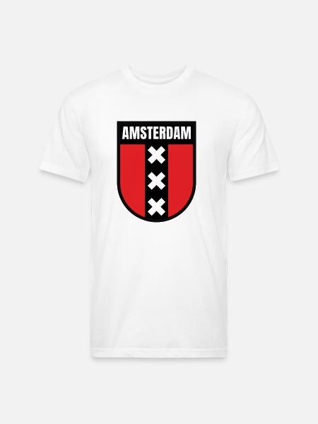 Amsterdam - Unisex Poly/Cotton T-Shirt - white