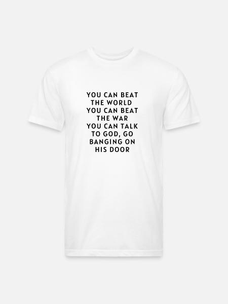 Motivation quote - Unisex Poly/Cotton T-Shirt - white