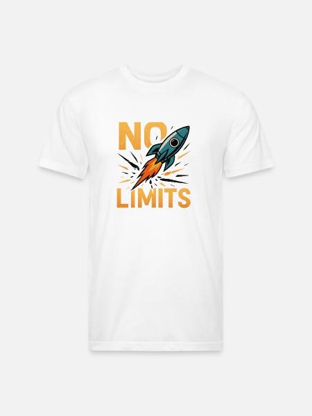 No Limits - Unisex Poly/Cotton T-Shirt - white