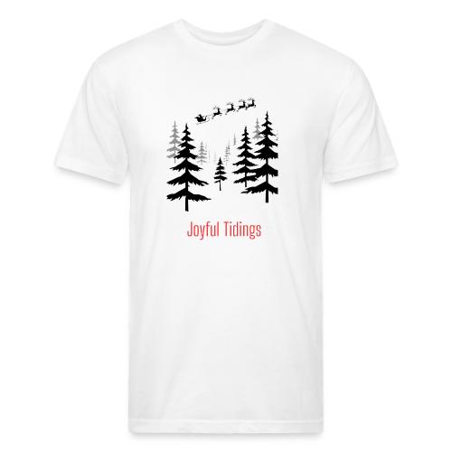 Joyful Tidings Christmas T-Shirt - Unisex Poly/Cotton T-Shirt