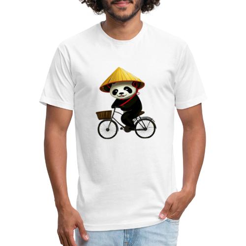 Panda Biking - Unisex Poly/Cotton T-Shirt