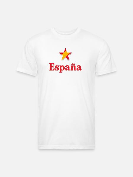 Stars of Spain - España - Unisex Poly/Cotton T-Shirt - white