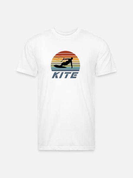 Kite Design - Unisex Poly/Cotton T-Shirt - white