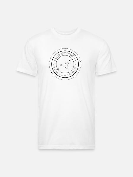 Midnight Spark Emblem - Unisex Poly/Cotton T-Shirt - white