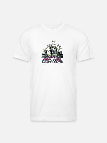 money hunter - Unisex Poly/Cotton T-Shirt - white