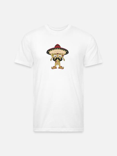Mexican pizza - Unisex Poly/Cotton T-Shirt - white