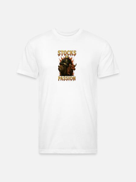 Stocks Passion - Unisex Poly/Cotton T-Shirt - white