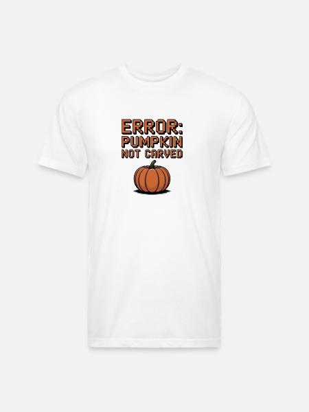 Error: Pumpkin Not Carved - Unisex Poly/Cotton T-Shirt - white