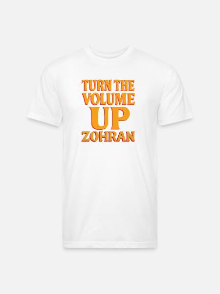 Turn the Volume Up Shirt - Unisex Poly/Cotton T-Shirt - white