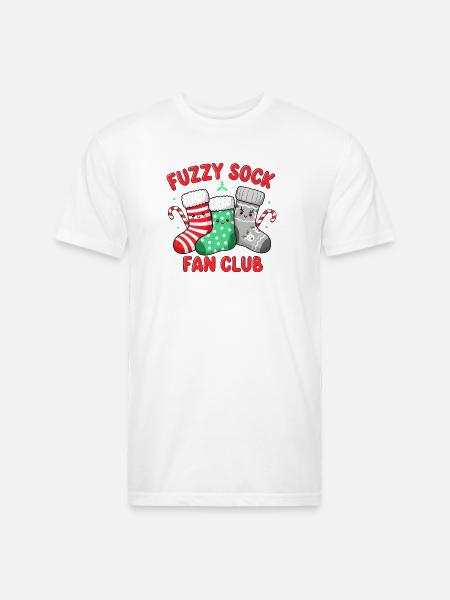 Fuzzy Sock Fan Club - Unisex Poly/Cotton T-Shirt - white