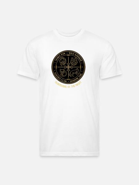 Guardians of the Night Crest - Unisex Poly/Cotton T-Shirt - white