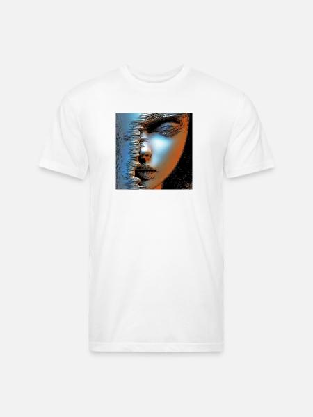 Face of women spater - Unisex Poly/Cotton T-Shirt - white
