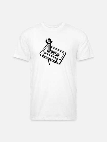 Unique Cassette Mixtape Relationship - Unisex Poly/Cotton T-Shirt - white