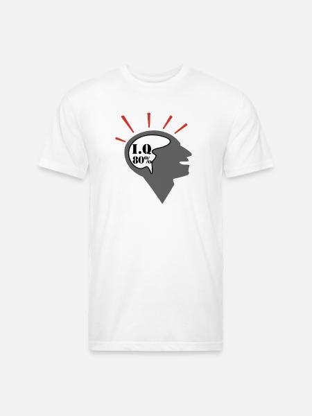 thinking man - Unisex Poly/Cotton T-Shirt - white