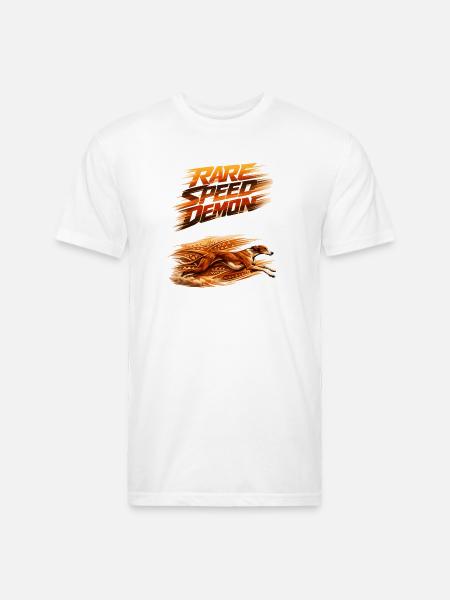 Rare Speed Demon Runner - Unisex Poly/Cotton T-Shirt - white