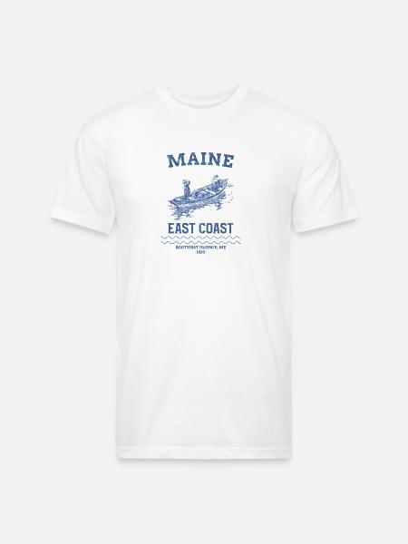 east_coast_boothbay - Unisex Poly/Cotton T-Shirt - white