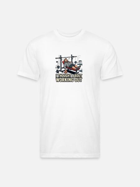 Emotionally Weak Physically Strong - Unisex Poly/Cotton T-Shirt - white