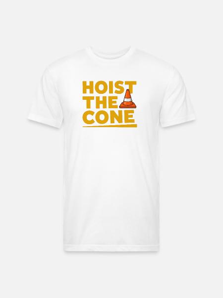Hoist The Cone - Unisex Poly/Cotton T-Shirt - white