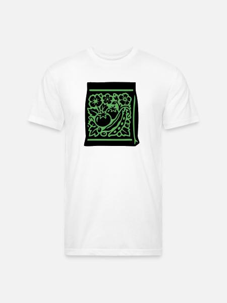 Seed Packet Tomatoes Veggies - Unisex Poly/Cotton T-Shirt - white