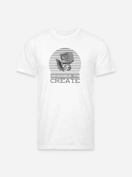 Designed To Create - Unisex Poly/Cotton T-Shirt - white