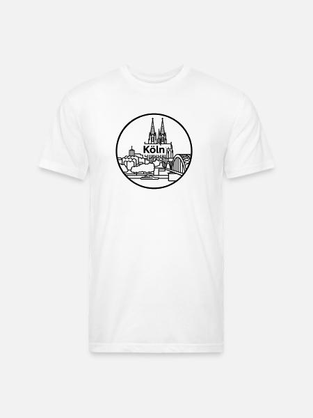 cologne germany - Unisex Poly/Cotton T-Shirt - white