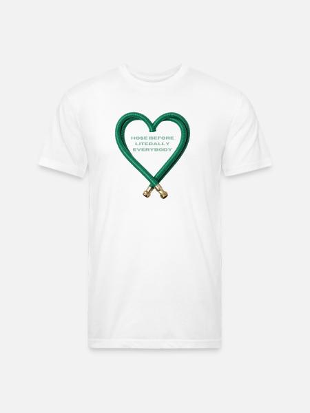 Hose Heart Humor - Unisex Poly/Cotton T-Shirt - white