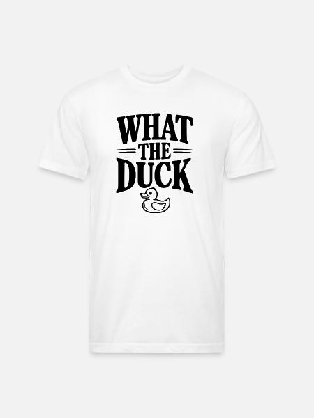 What The Duck - Unisex Poly/Cotton T-Shirt - white