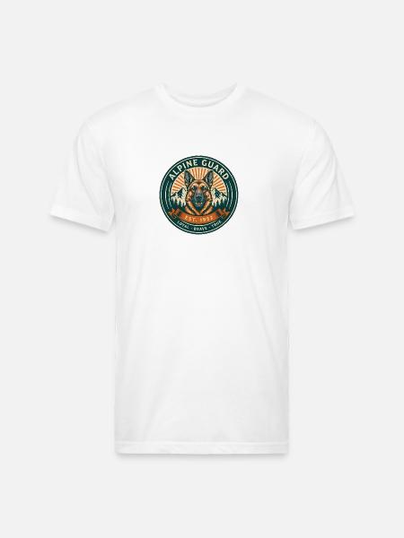 Alpine Guard Badge - Unisex Poly/Cotton T-Shirt - white