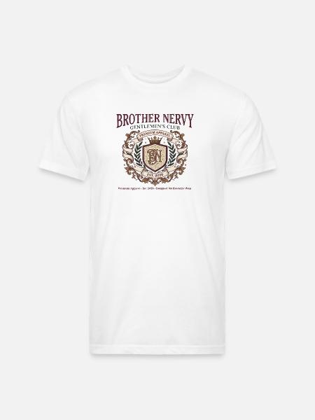Brother Nervy Gentlemen's Club - Unisex Poly/Cotton T-Shirt - white