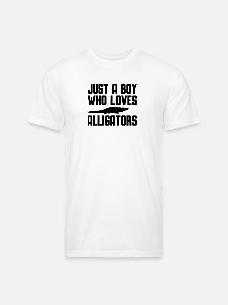 Alligator Reptil - Unisex Poly/Cotton T-Shirt - white
