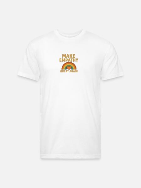 Make Empathy Great Again - Unisex Poly/Cotton T-Shirt - white