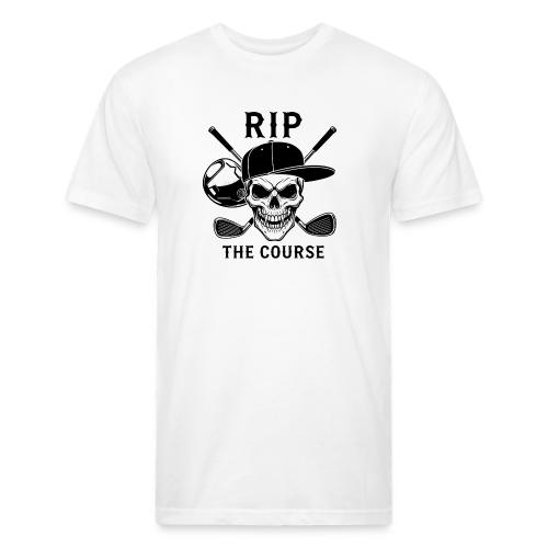 RIP THE COURSE - Skull Golf Gift Tee for Men - Unisex Poly/Cotton T-Shirt