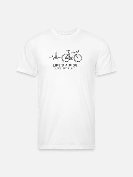 Ride Through Heartbeat - Unisex Poly/Cotton T-Shirt - white