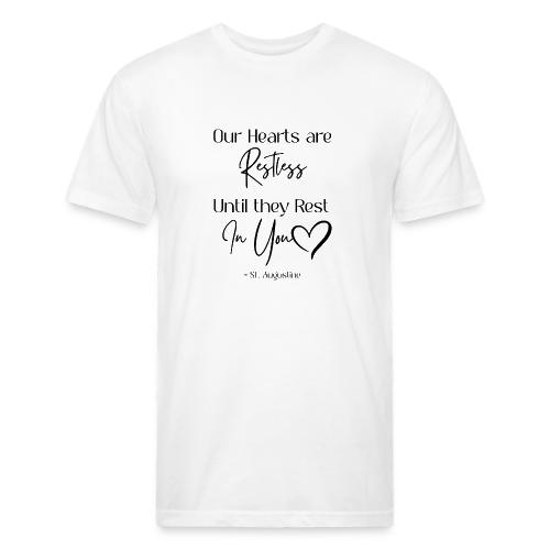 Restless Heart Saint Augustine Quote - Unisex Poly/Cotton T-Shirt