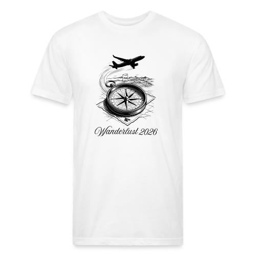 Wanderlust 2026 T-Shirt | Minimalist Travel Plane - Unisex Poly/Cotton T-Shirt