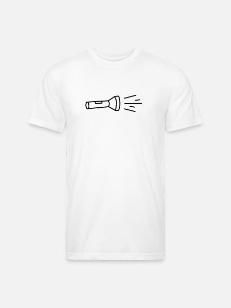flashlight - Unisex Poly/Cotton T-Shirt - white