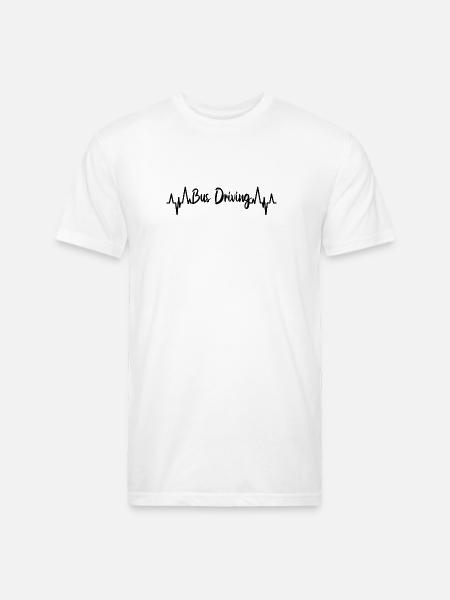 Bus Driving ECG - Unisex Poly/Cotton T-Shirt - white