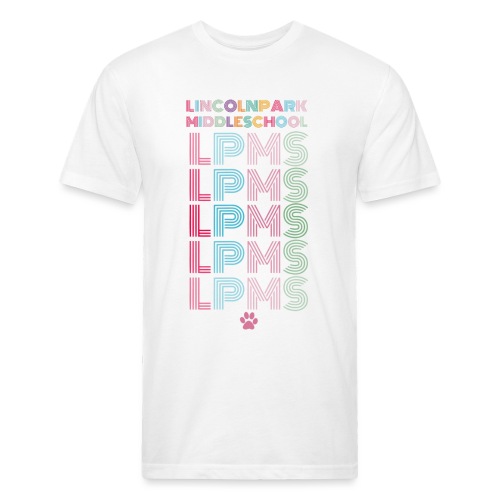 LPMS Rainbow - Men’s Fitted Poly/Cotton T-Shirt
