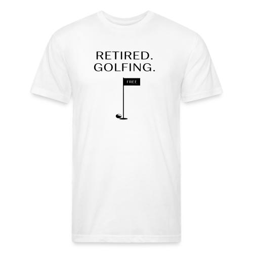 Retired Golfing Free - Golf Gag Gift Tee for Men - Unisex Poly/Cotton T-Shirt