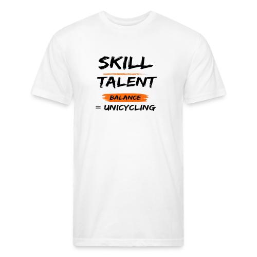 Skill Talent Balance = Unicycling - Unisex Poly/Cotton T-Shirt