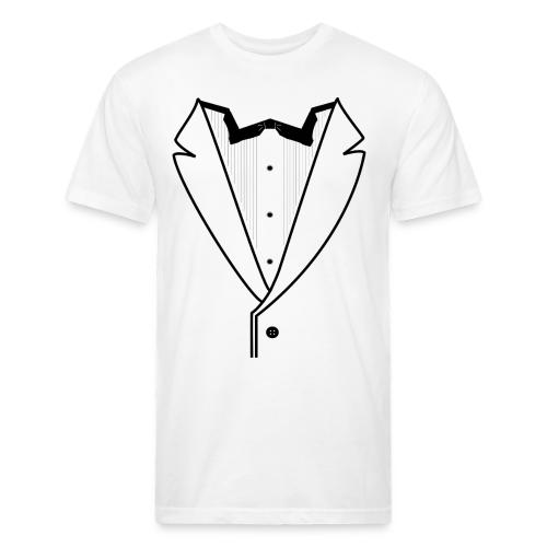 Tuxedo Plain w. Black Lines - Unisex Poly/Cotton T-Shirt
